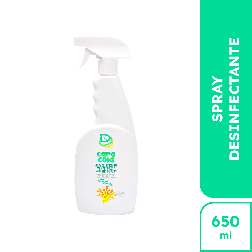 Caracola Spray Desinfectante para Articulos y Ambientes de Bebés x 650 ml